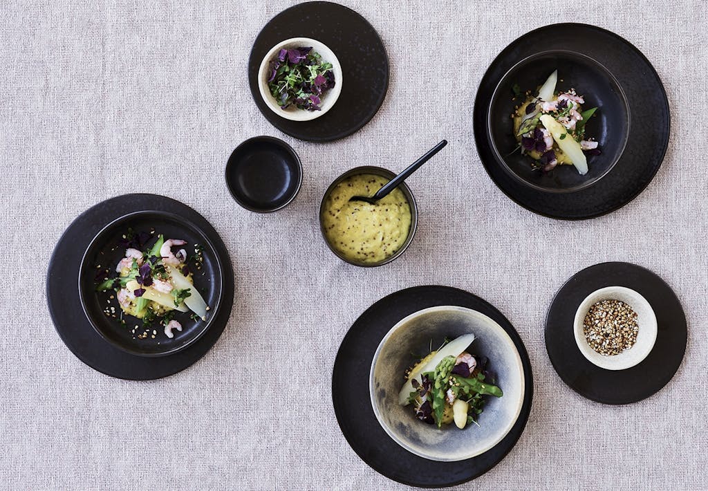 forret rejer asparges mayo opskrift