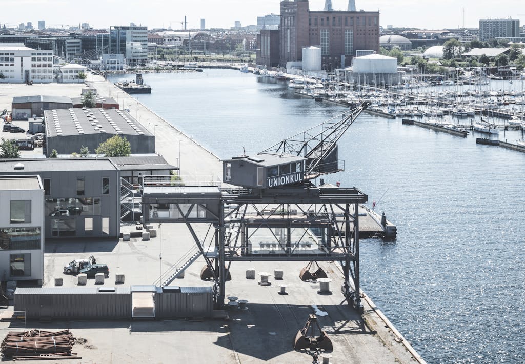 The Krane ved nordhavn set oppefra