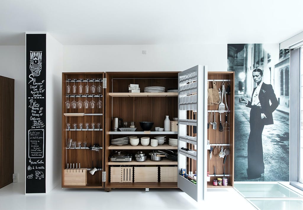 "Walk-in" køkkenskab 