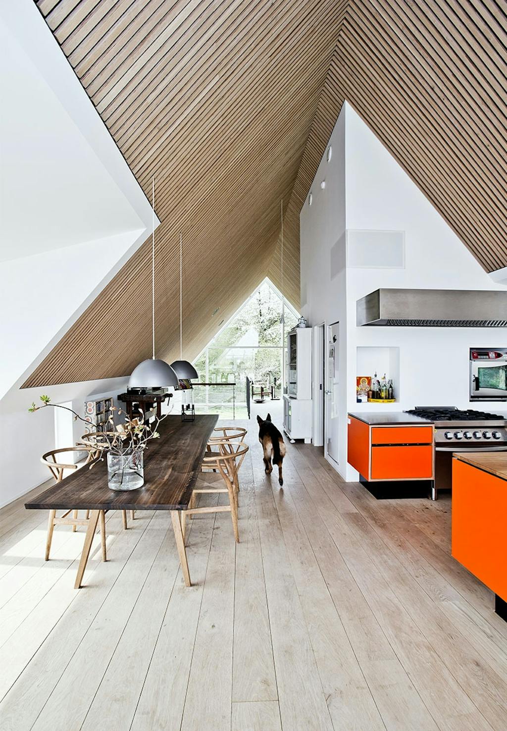 Ét langstrakt rum med plads til det hele 