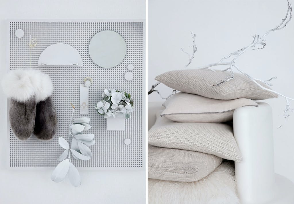 Puder og sælskindshandsker