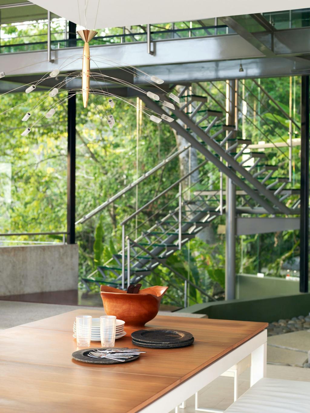 Trappen af glas lader udsigten fortsætte