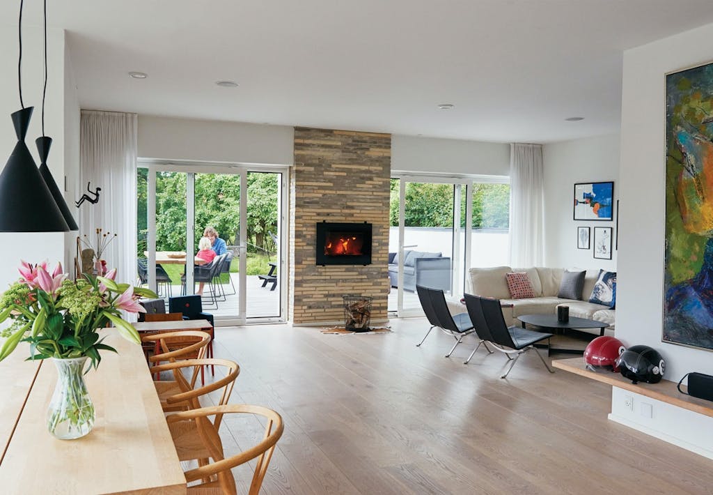 Stue med udgang til terrassen 