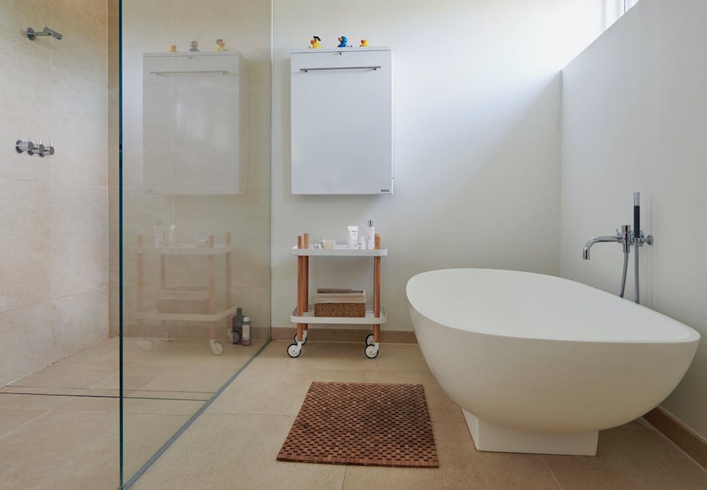 Badekarret kom med kran 