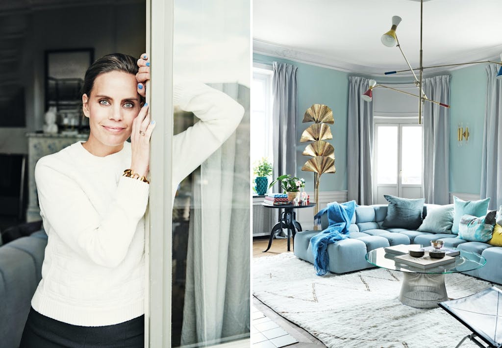 Charlotta og David Zetterströms lejlighed i hjertet af Stockholm