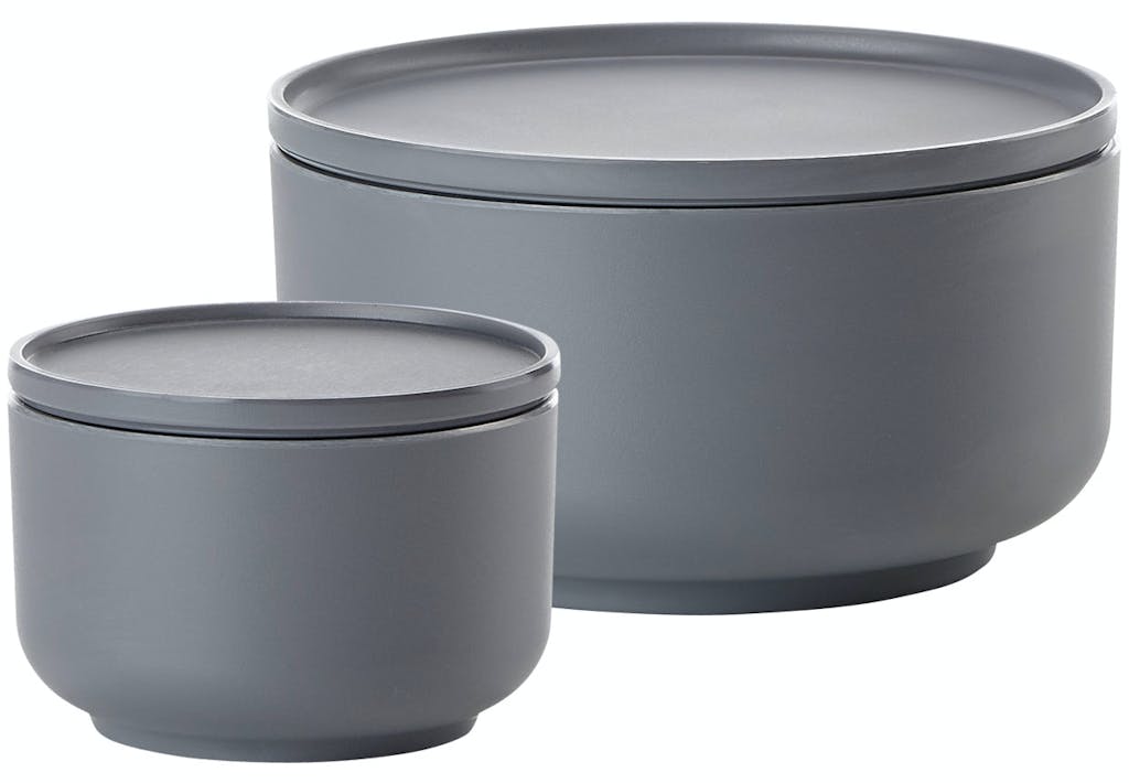 Grå skåle med låg fra Zone