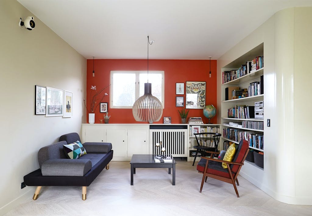 1950'er villa med fokus på farver