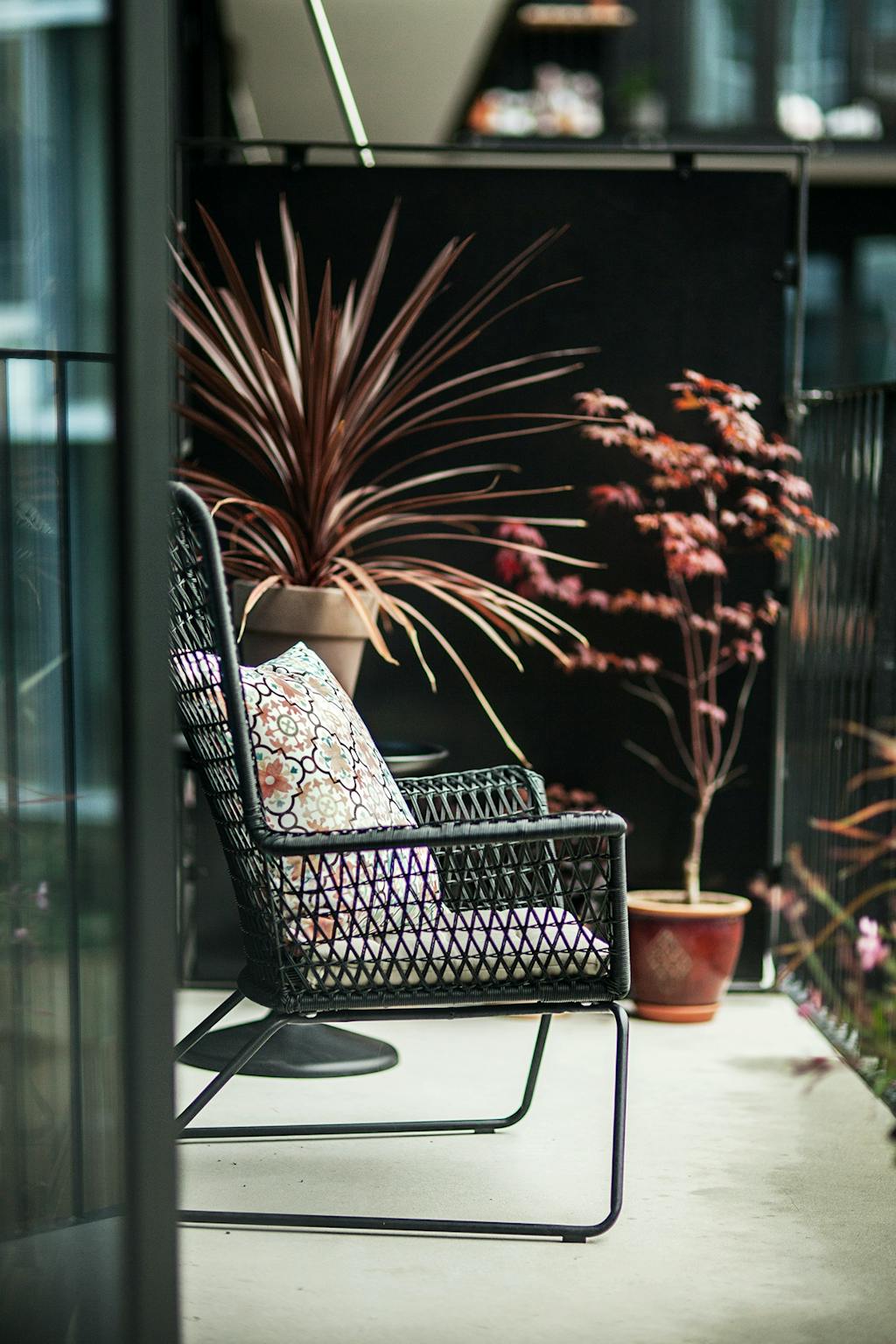 Minimalistisk altan-styling