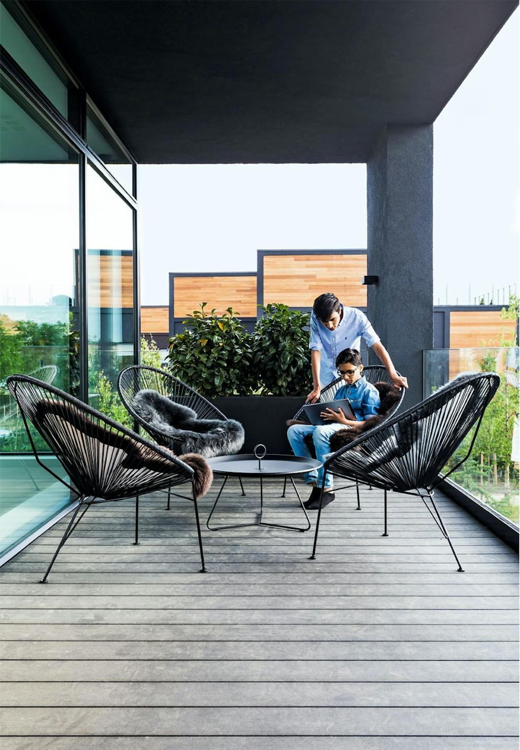 Terrasse med dejligt loungeområde