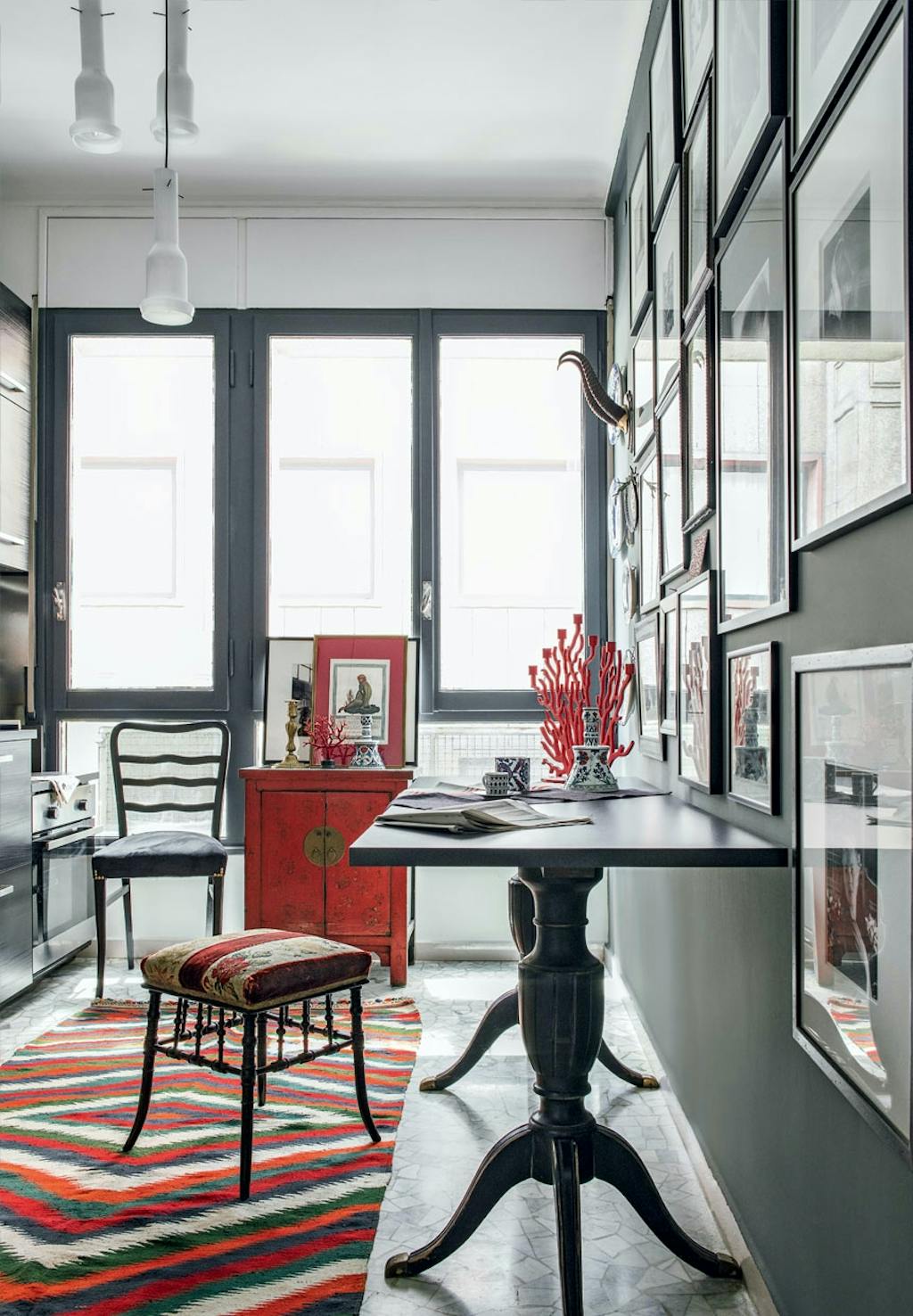 Småt og velindrettet køkken