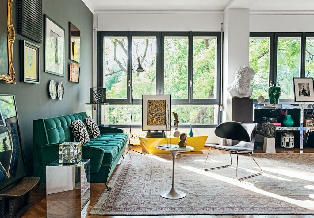 Milano-lejlighed med kunst og design