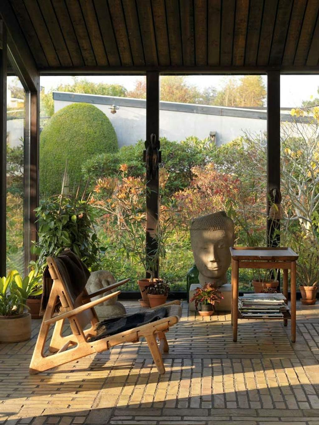 Havestue med prototype af Jagtstolen