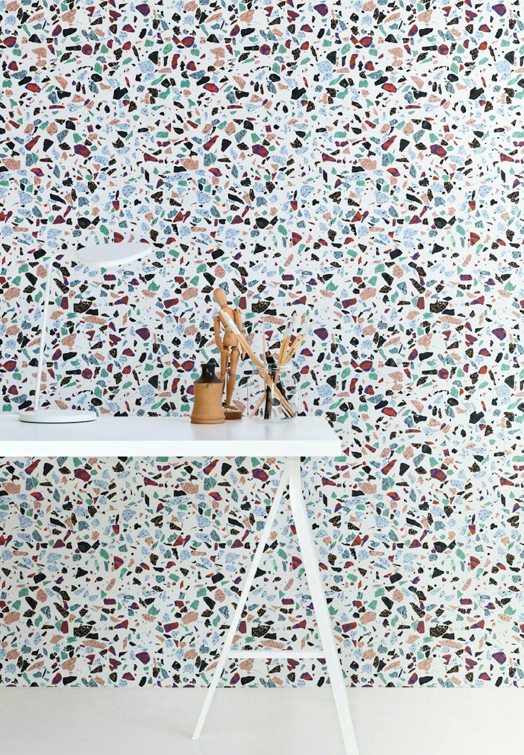 Farverigt tapet - Holy Granit