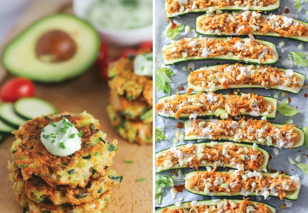 Opskrifter med squash, zucchini eller courgette