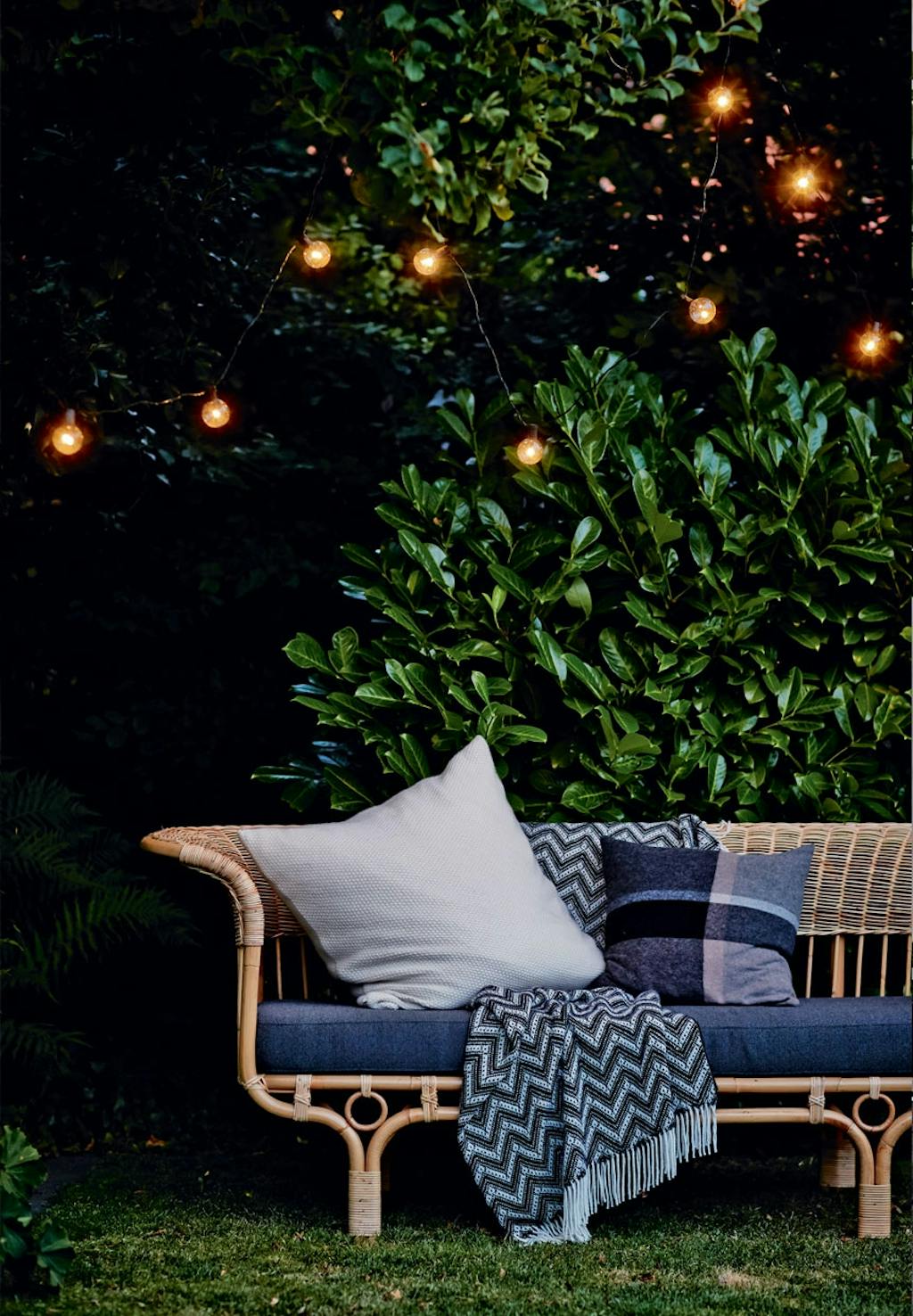 Hyggelig stemning i haven