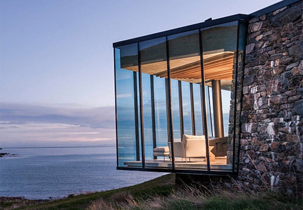 Seascape Retreat på Banks Peninsula i New Zealand er for nygifte. 