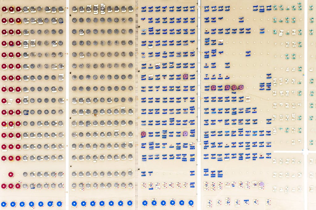 En strand på Adriaterhavskysten En strand på Adriaterhavskysten