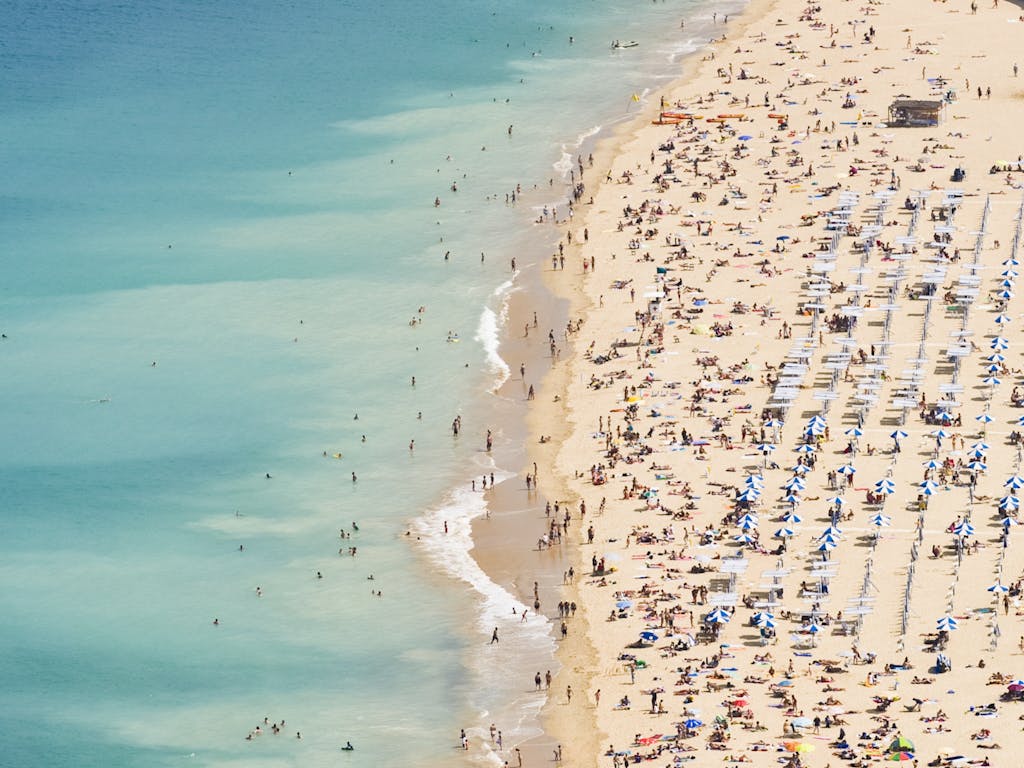 Ondarreta Beach i San Sebastian, Spanien Ondarreta Beach i San Sebastian, Spanien