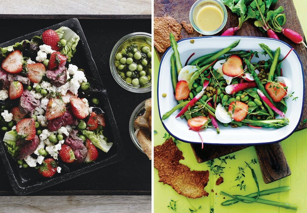 7 lækre salater med jordbær