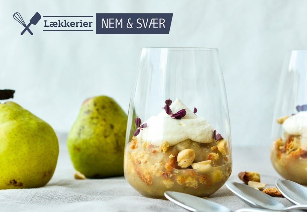 Æbletrifli med pærer