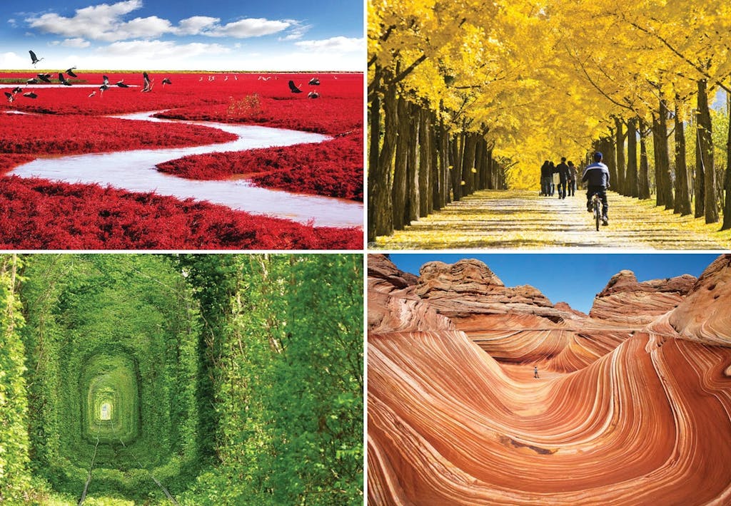 26 fantastiske landskaber i alle regnbuens farver