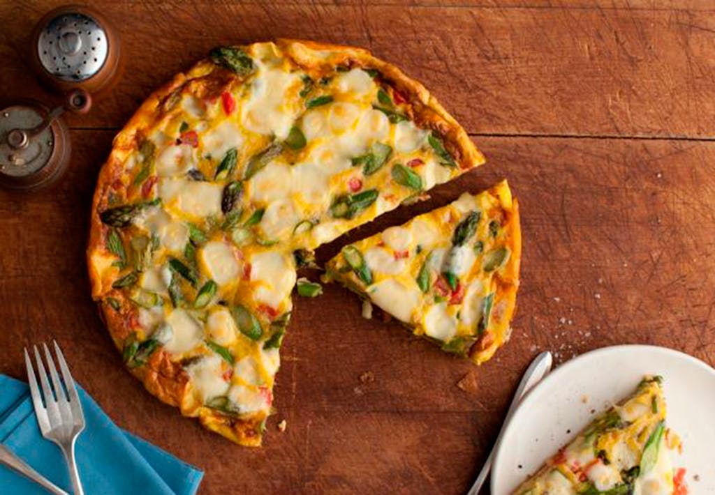 Quiche med æg og asparges