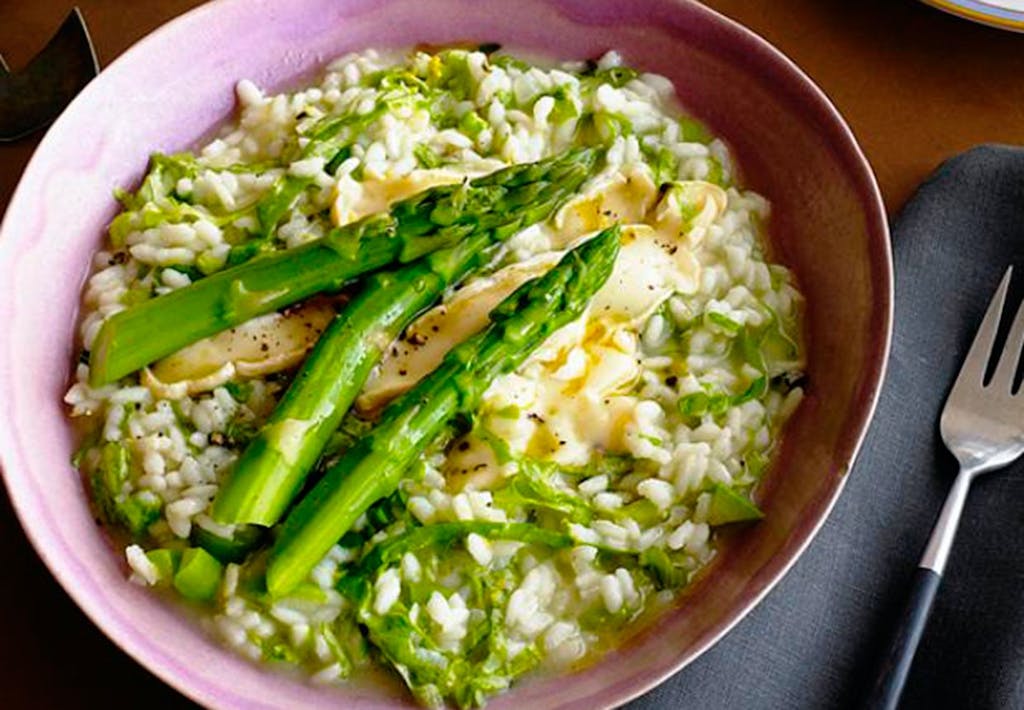 Risotto med hele asparges
