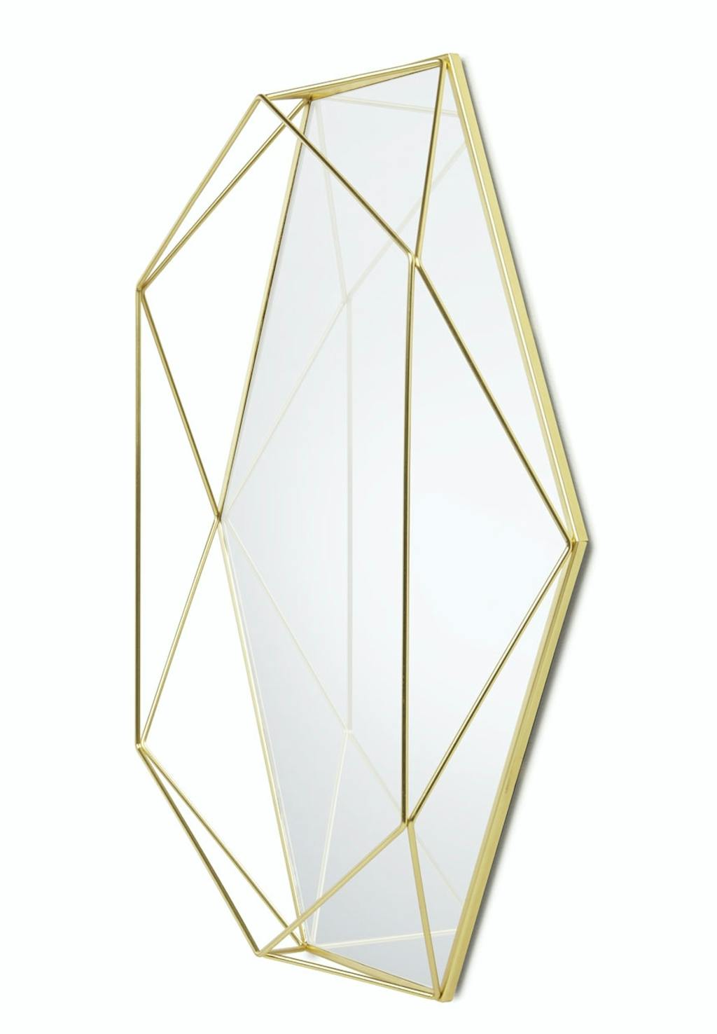 Smukt spejl i messing