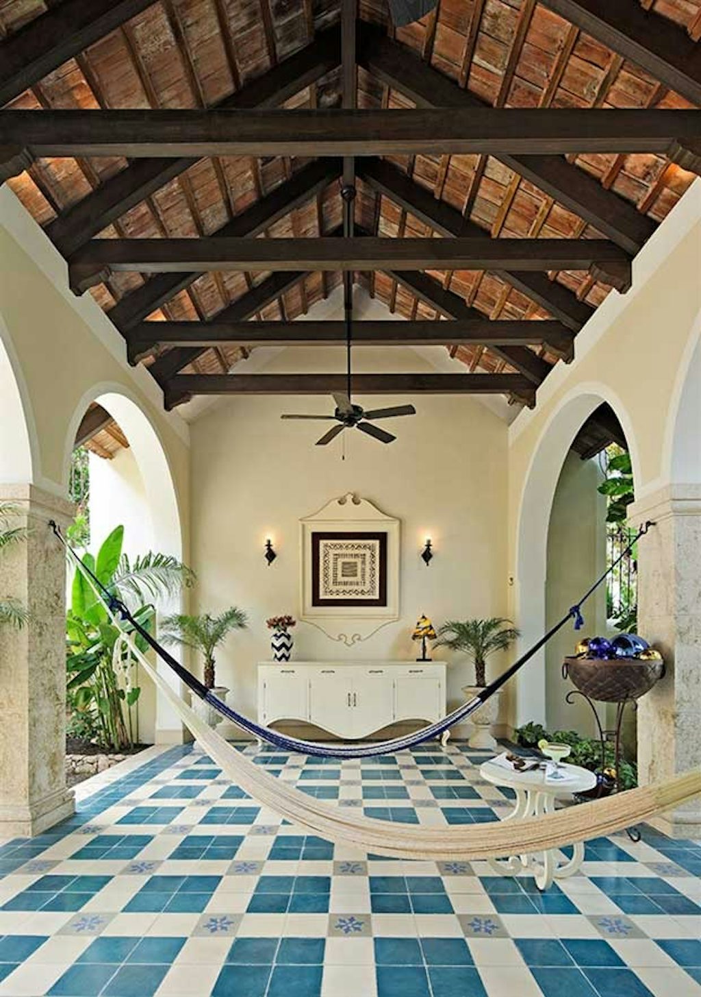 Mexicansk hacienda med antikke franske klinker Mexicansk hacienda med antikke franske klinker