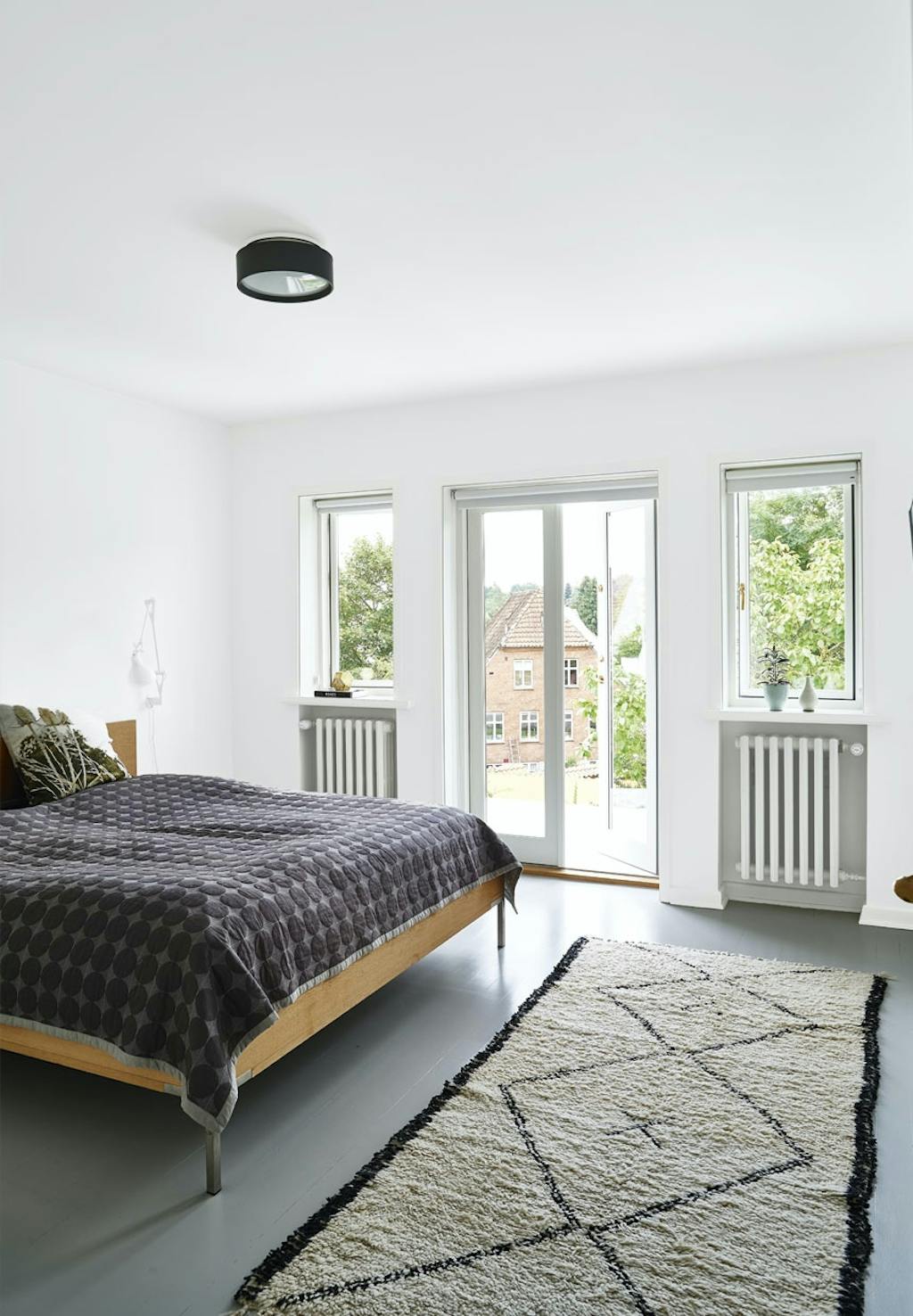 Soveværelse med fransk altan