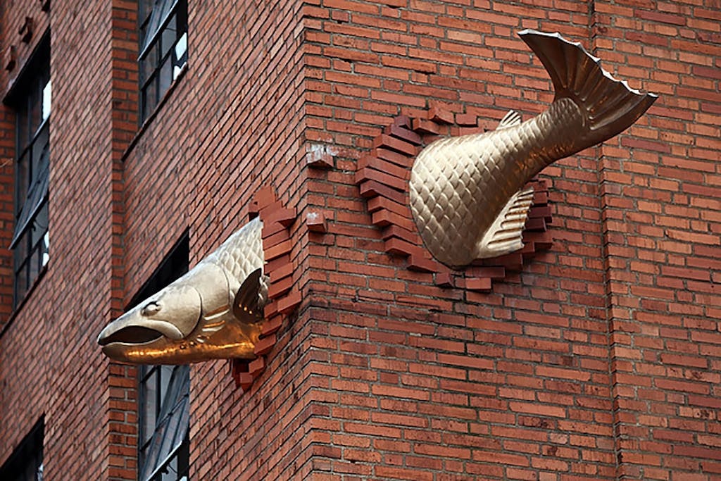 Salmon Sculpture, Oregon, USA