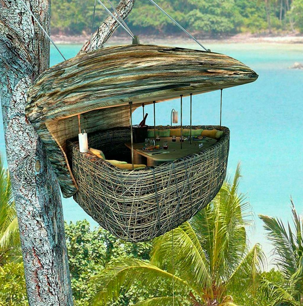 Hængende restaurant