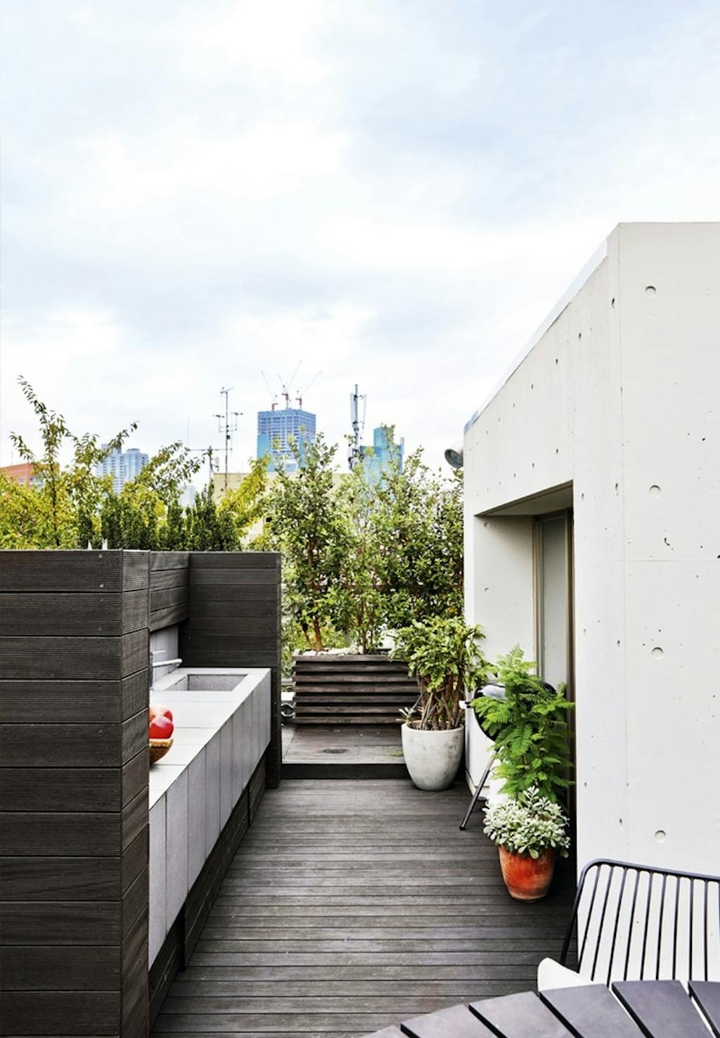 Tagterrasse i hjertet af Tokyo