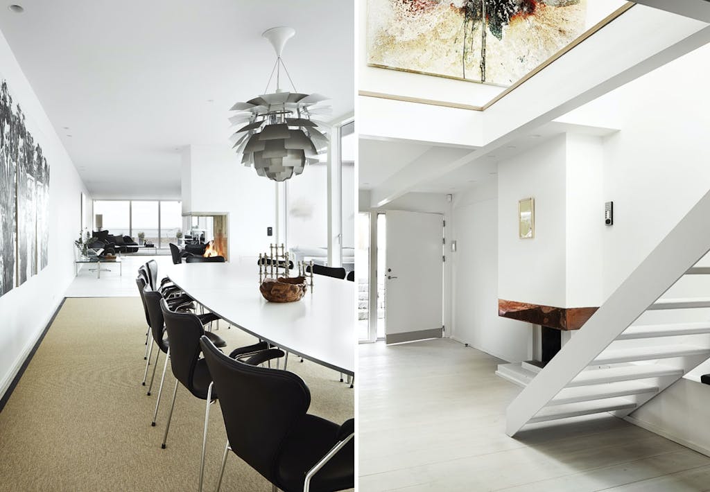 Stor moderne luksusvilla med elektroniske løsninger.