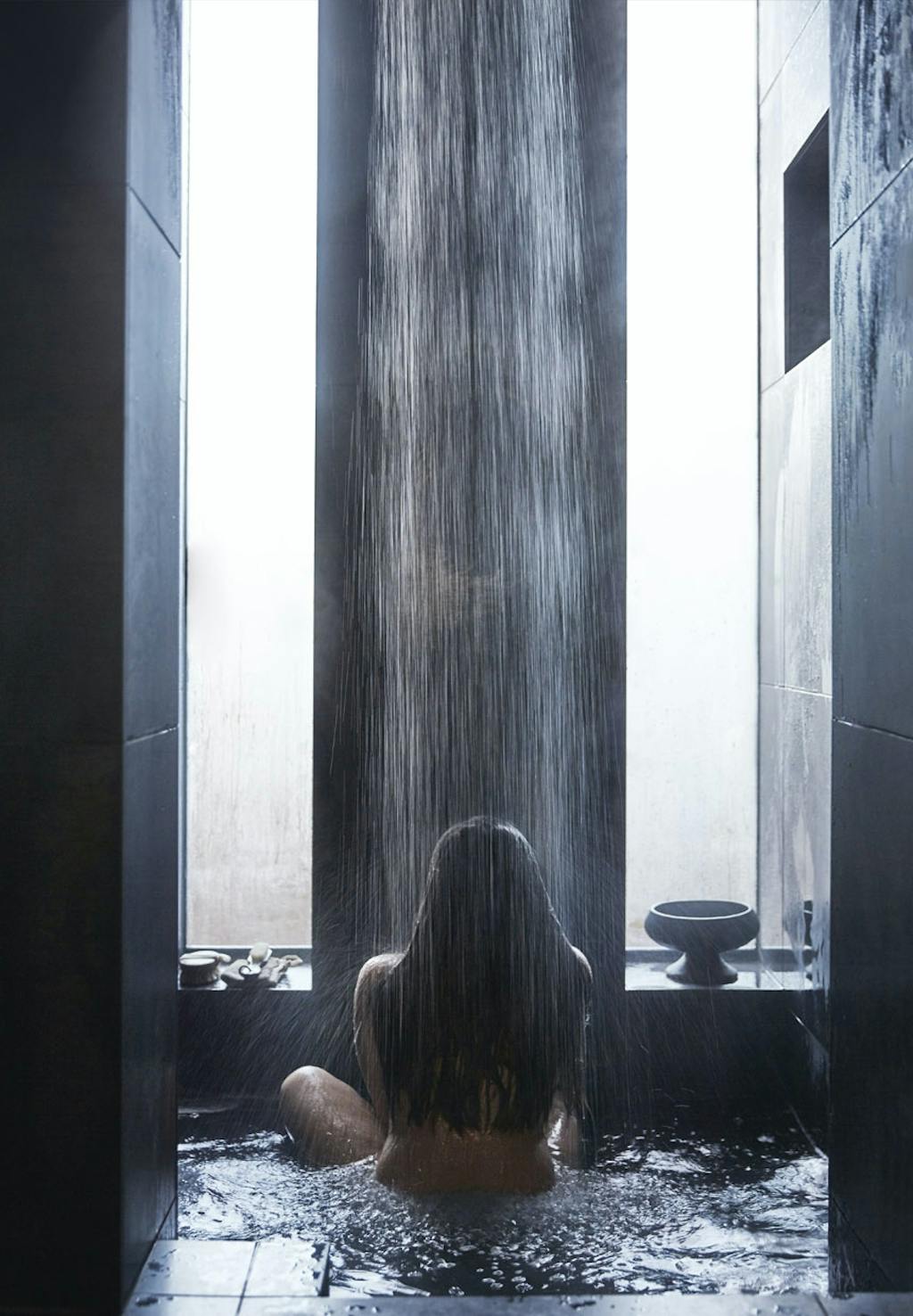 Fornemmelse af regnskov på badeværelset