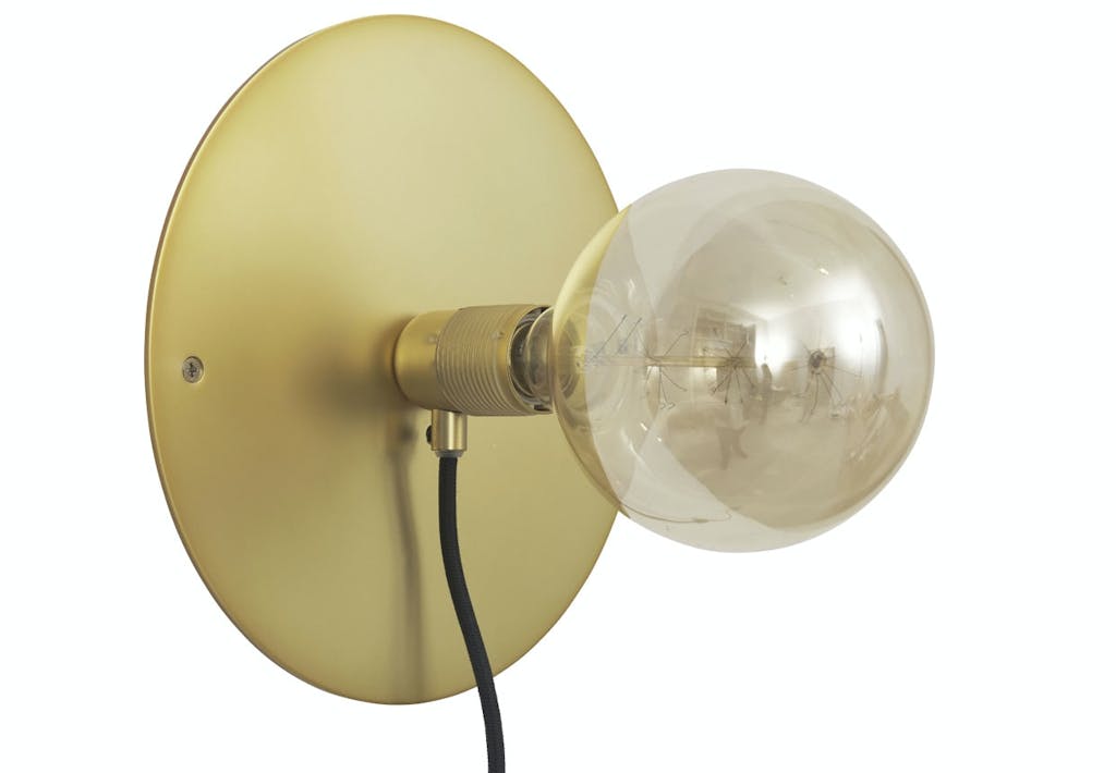 E27 Wall Light i messing