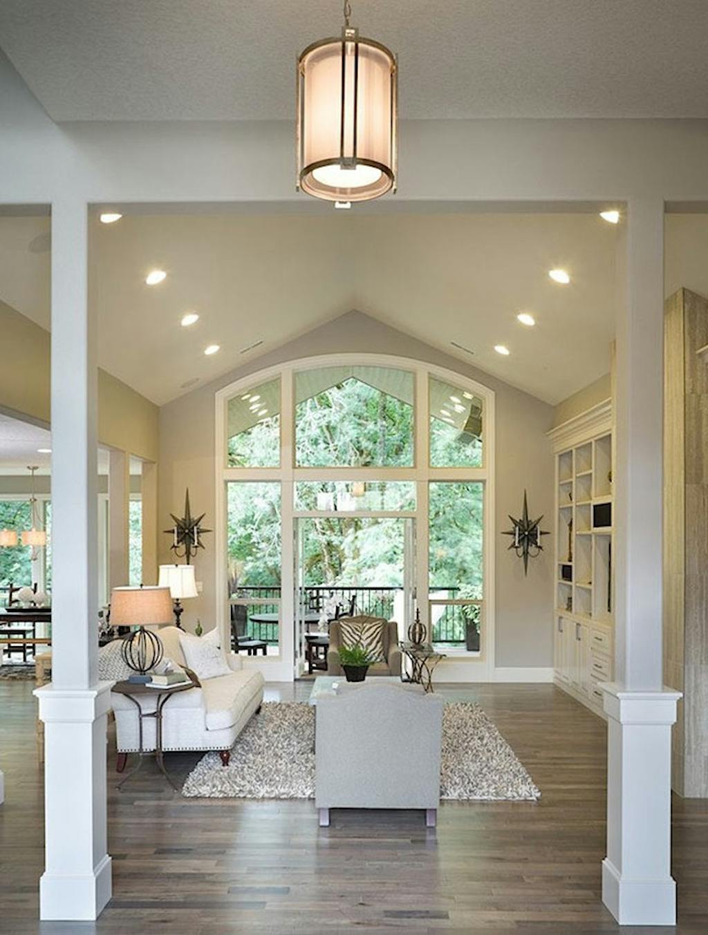 Stue med åben grundplan