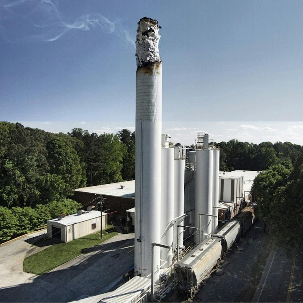 Ryger som en skorsten. 