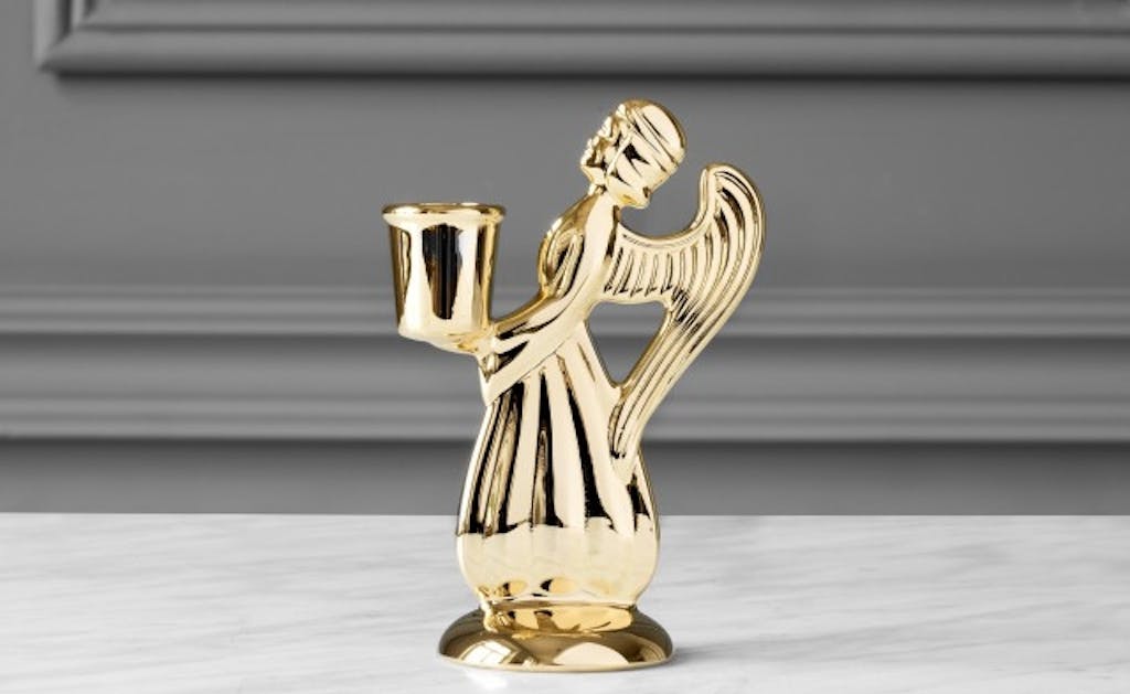 Guldbelagt skytsengel 