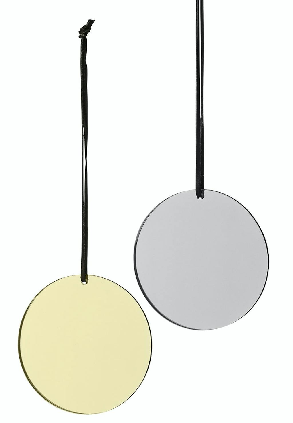 Små spejlornamenter