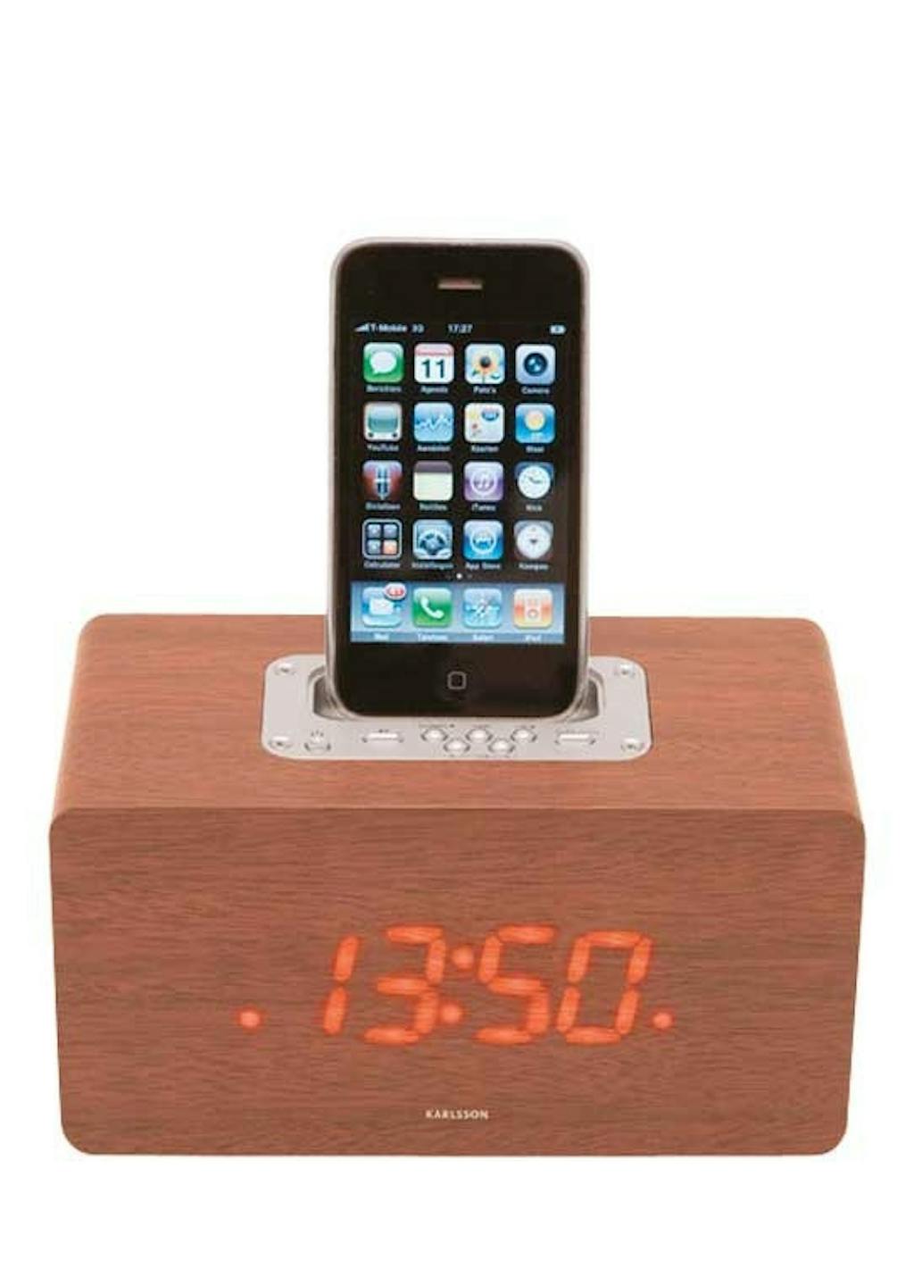 Vækkeur med iPod-dockingstation