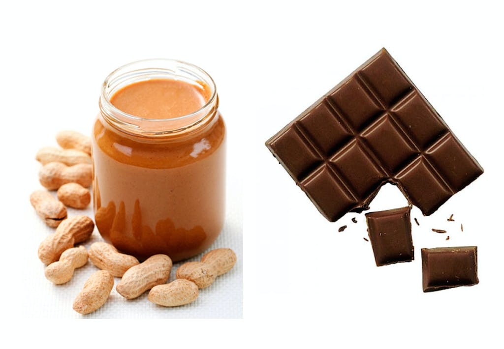 Peanutbutter og chokolade
