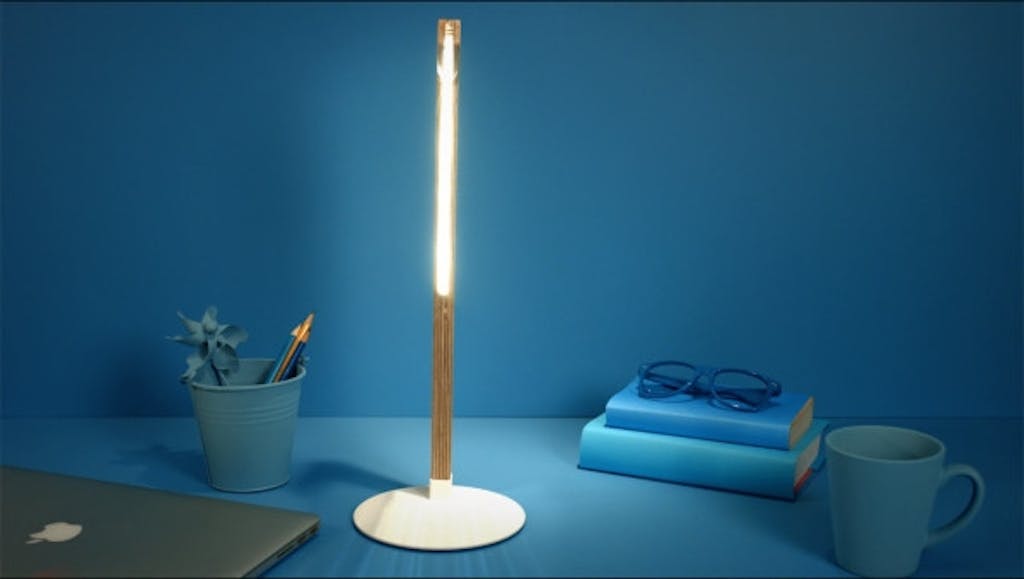 Helt flad set fra siden