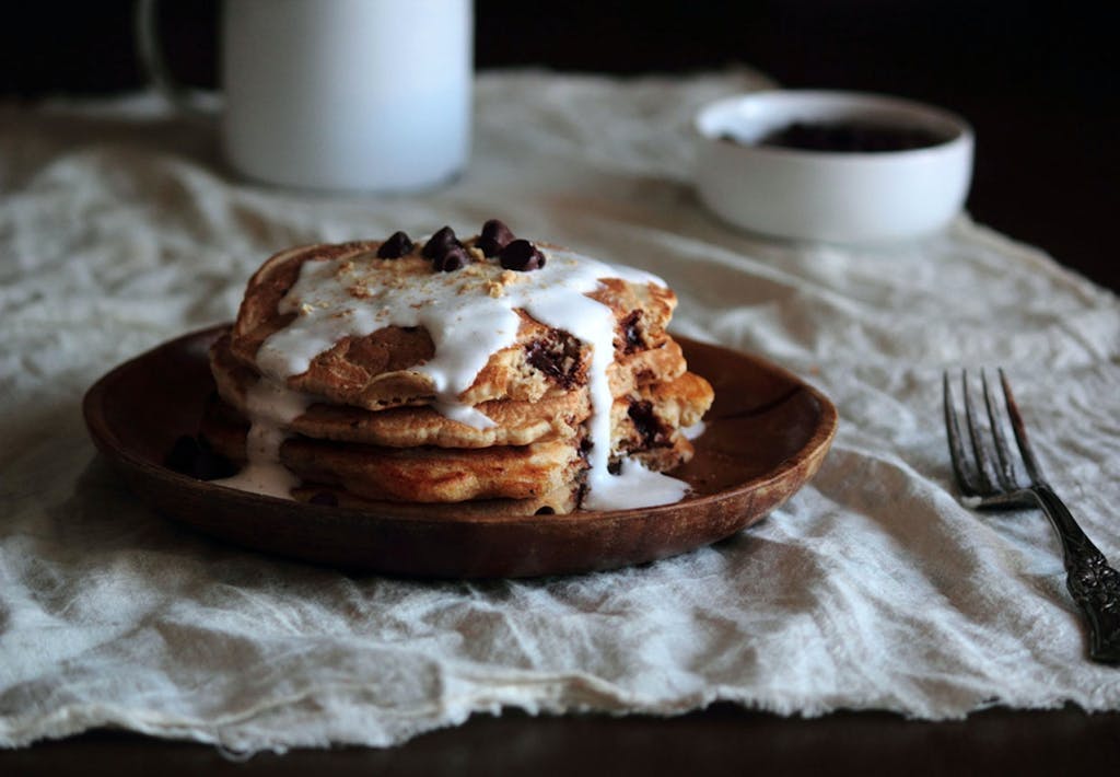 Mættende pandekager med chokolade Mættende pandekager med chokolade