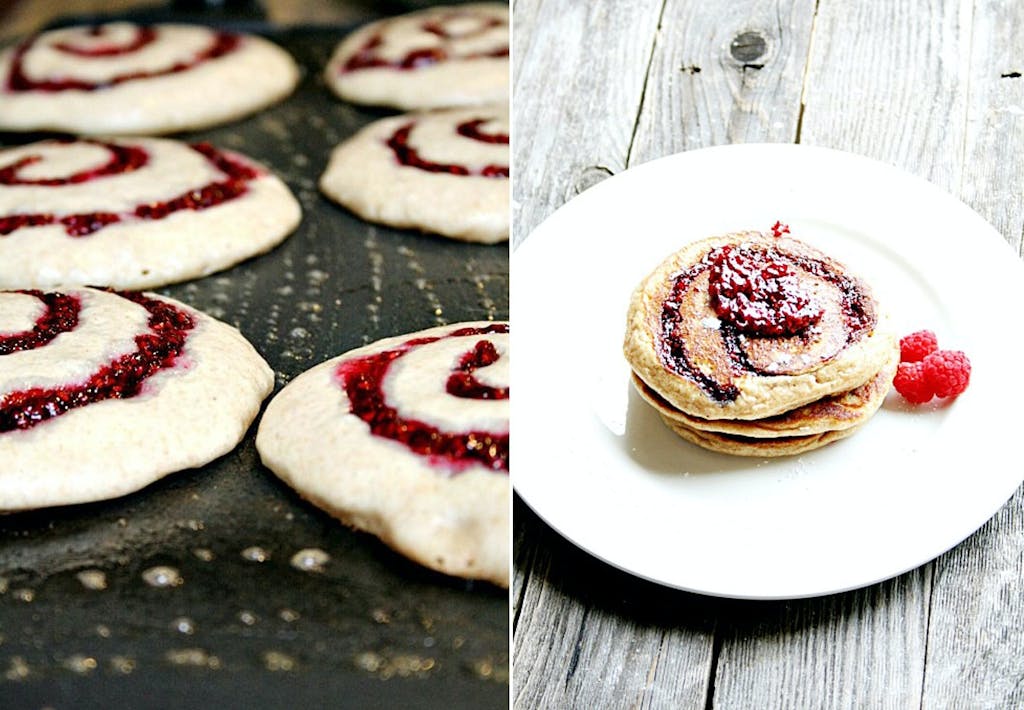 Lækker hindbær-topping Lækker hindbær-topping