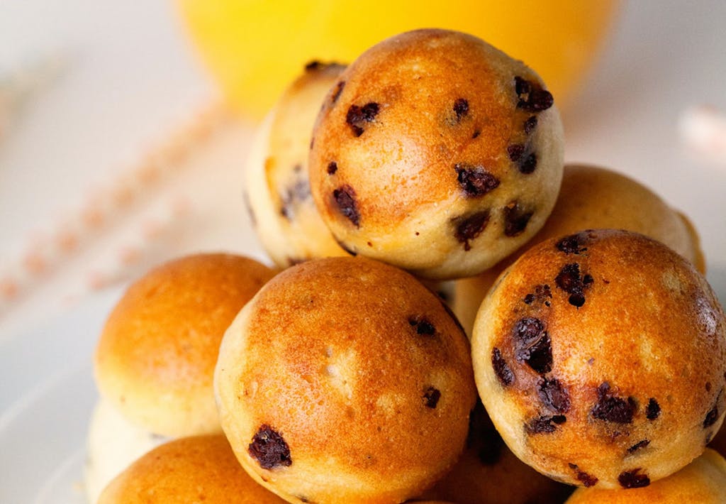 Sjove pandekage-bolde Sjove pandekage-bolde