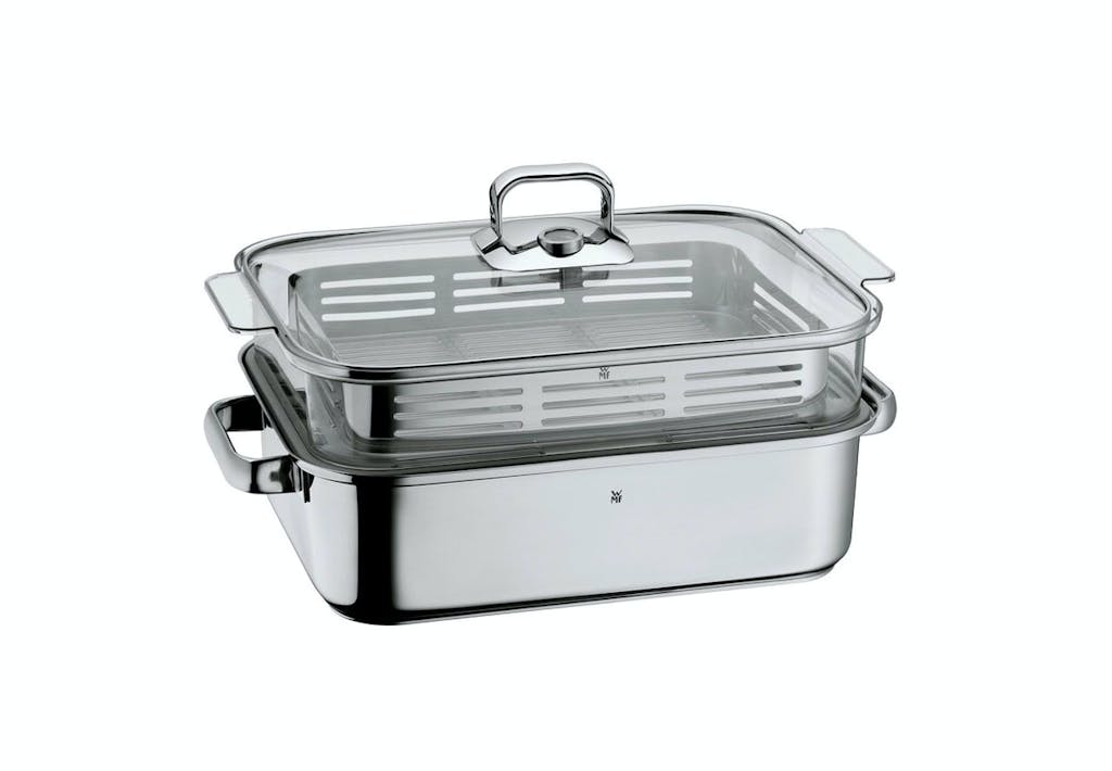 Brandepande med dampbakke