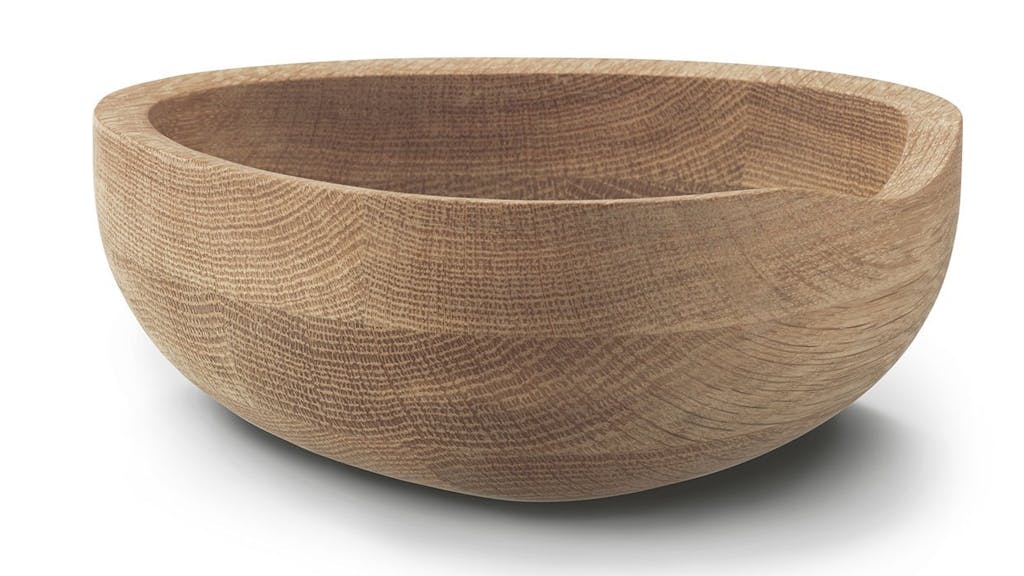 Skål i egetræ
