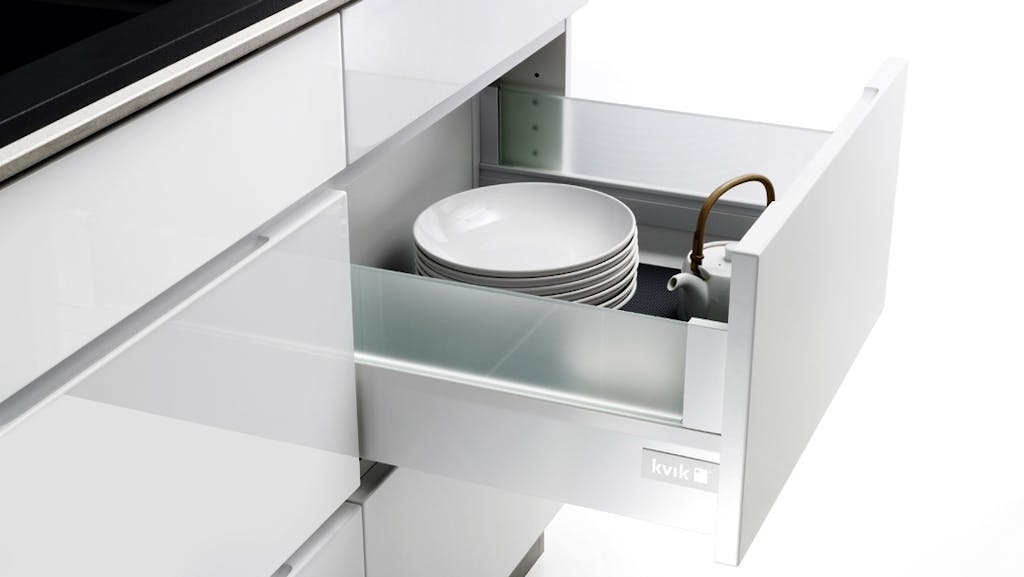 De nye, hvide designskuffer