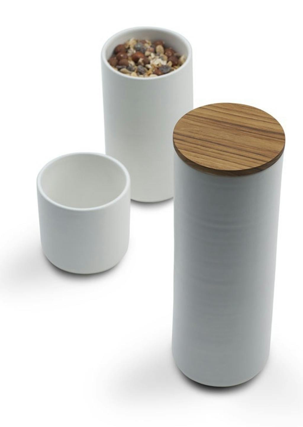 Hånddrejede opbevaringskrukker